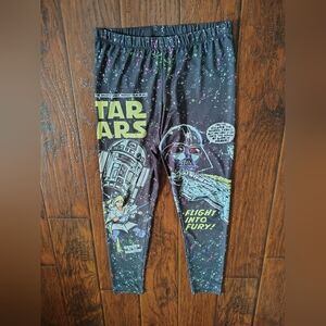 Star Wars Black and Yellow Graphic Leggings